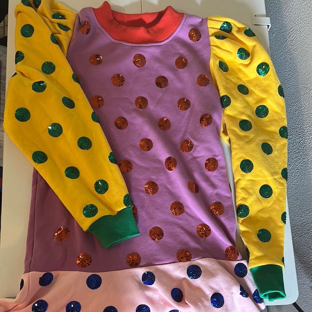 Colorful Polka Dot Long Sleeve Top